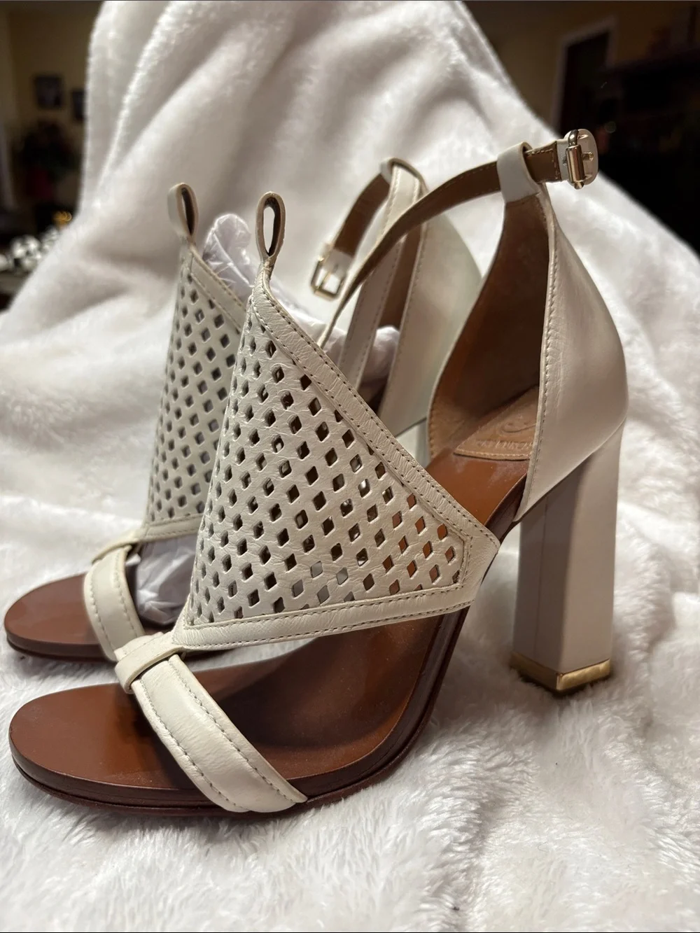 Tory Burch Perforated Block Heels